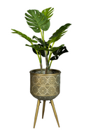 Brass Tripod Plant Stand M | Dutchbone Botanique | OROA TRADE