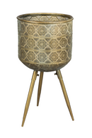 Brass Tripod Plant Stand L | Dutchbone Botanique | Oroatrade.com