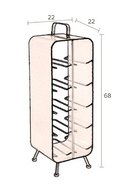 Gray Metal Wine Rack | Dutchbone Stalwart | Oroatrade.com