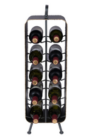 Gray Metal Wine Rack | Dutchbone Stalwart | Oroatrade.com
