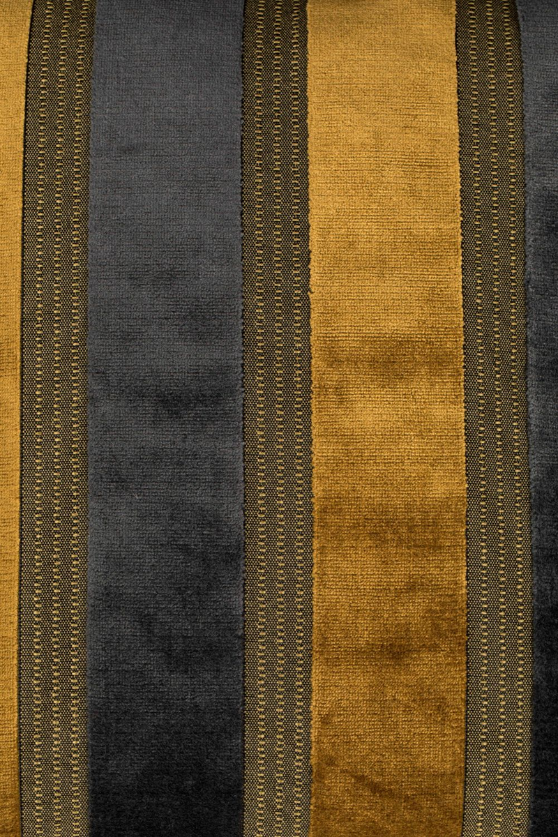 Yellow-Gray Stripe Throw Pillows (2) | Dutchbone Scott | Oroatrade.com