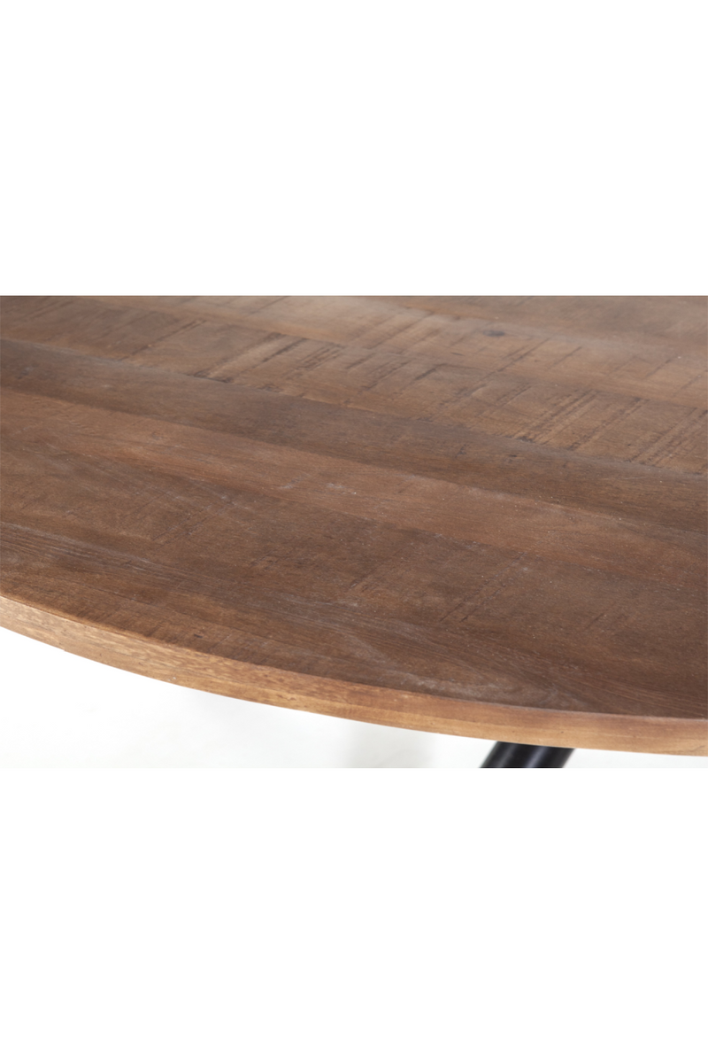 Round Wooden Dining Table (L) | Eleonora Mango | OROA TRADE.com