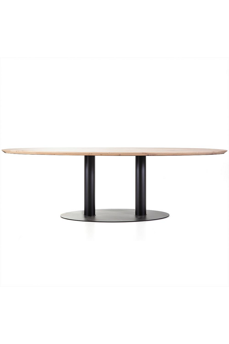 Bleached Wood Oval Table (M) | Eleonora Siera | OROA TRADE.com