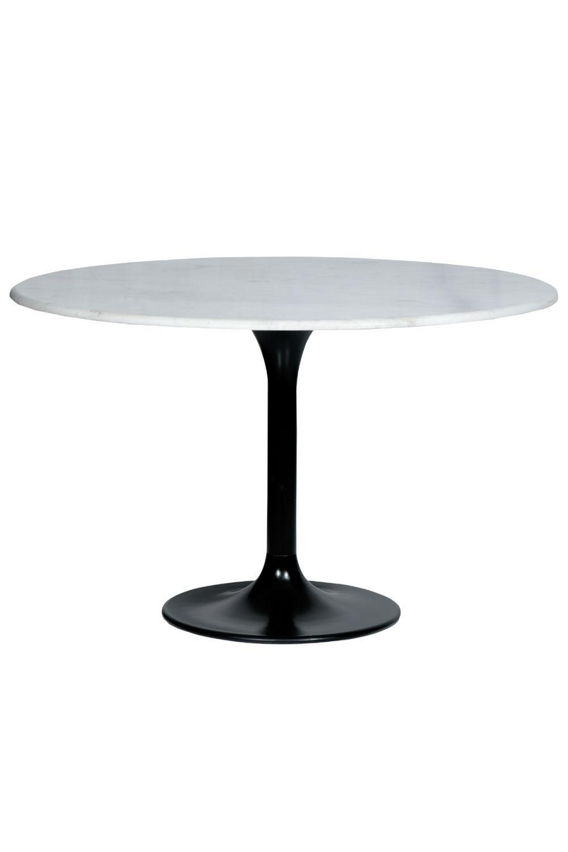 White Round Pedestal Dining Table | Eleonora Marble | Oroatrade.com