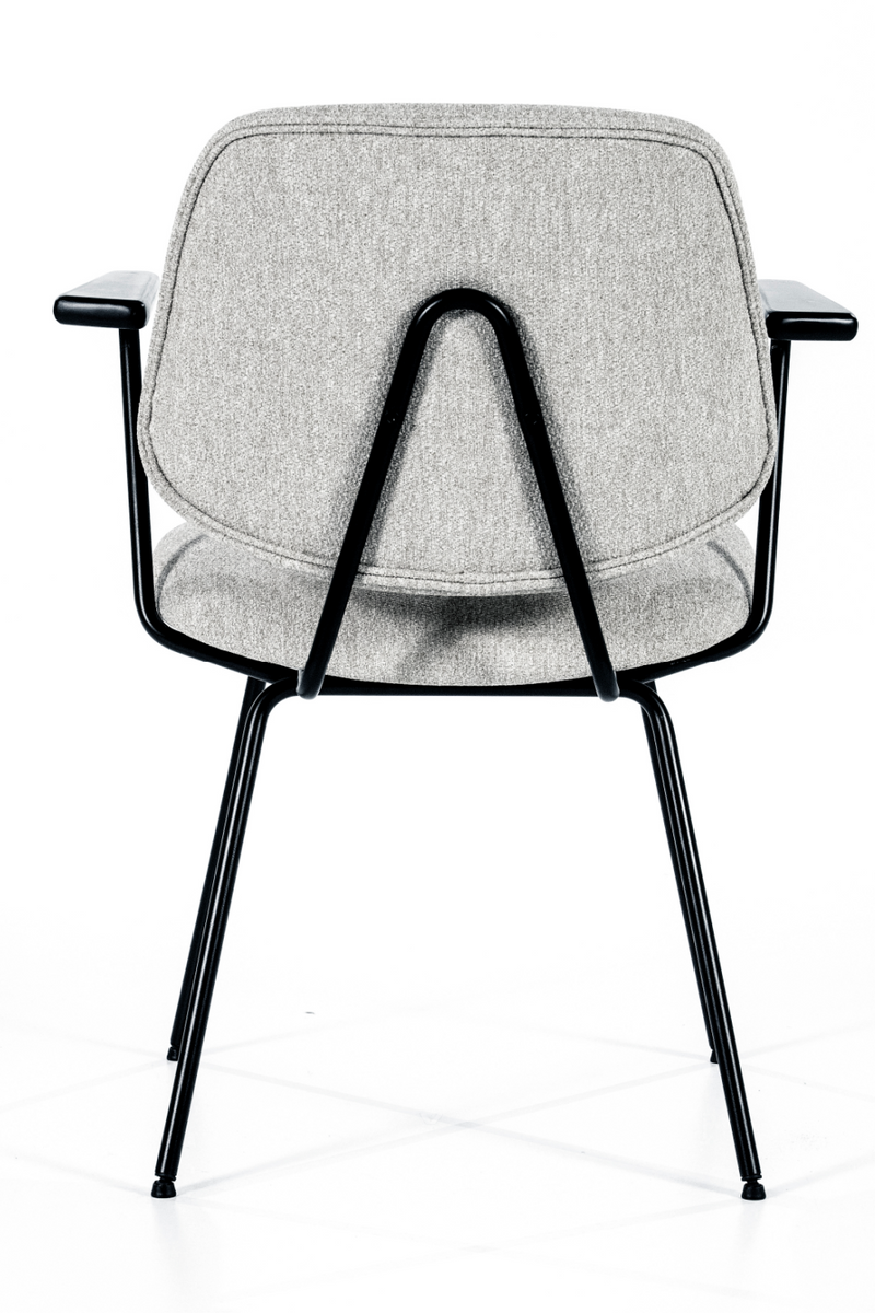 Gray Fletcher Dining Chair With Armrest | Eleonora Lynn | Oroatrade.com