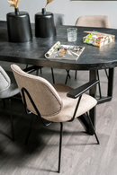 Fletcher Dining Chair With Armrest | Eleonora Lynn | Oroatrade.com