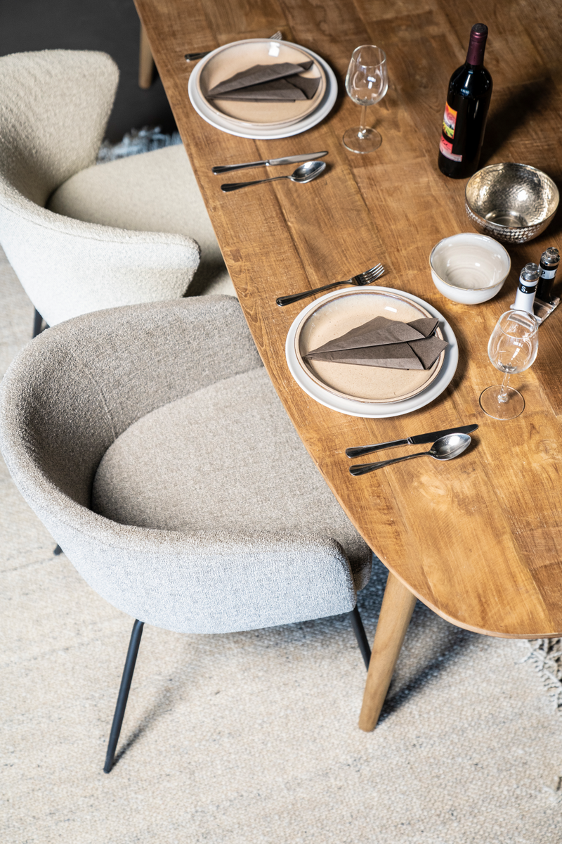 Upholstered Minimalist Dining Armchair | Eleonora Astrid | Oroatrade.com