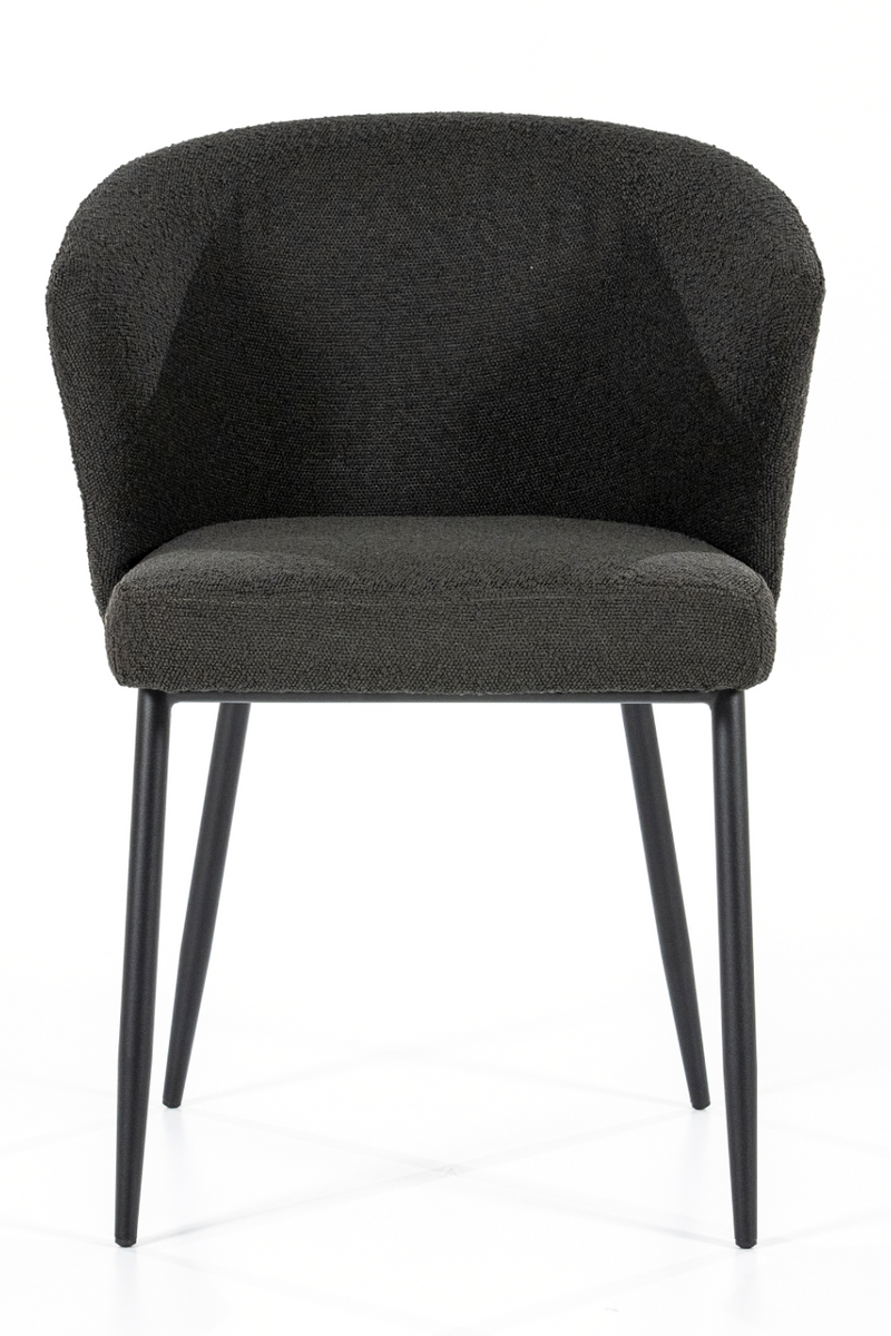 Black Curved Back Dining Chair | Eleonora Santos | Oroatrade.com