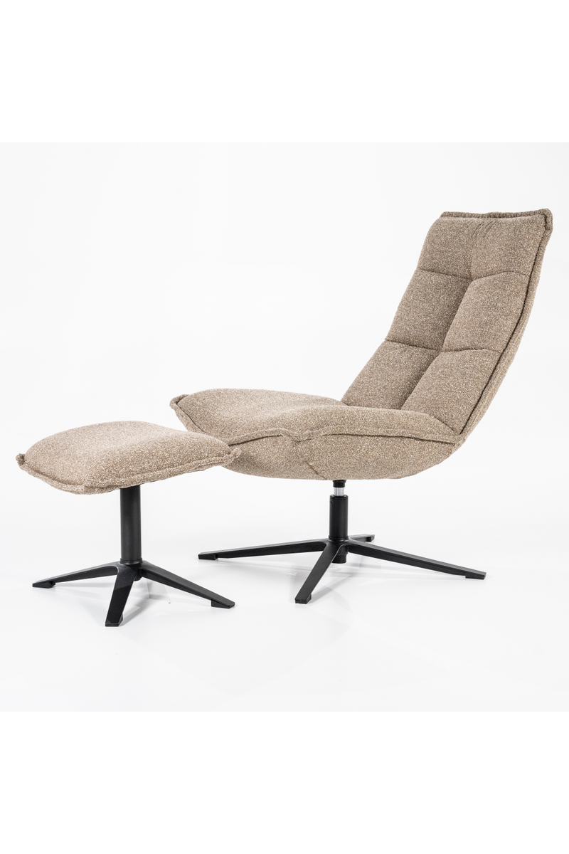 Upholstered Chair with Foot Stool | Eleonora Marcus | Oroatrade.com