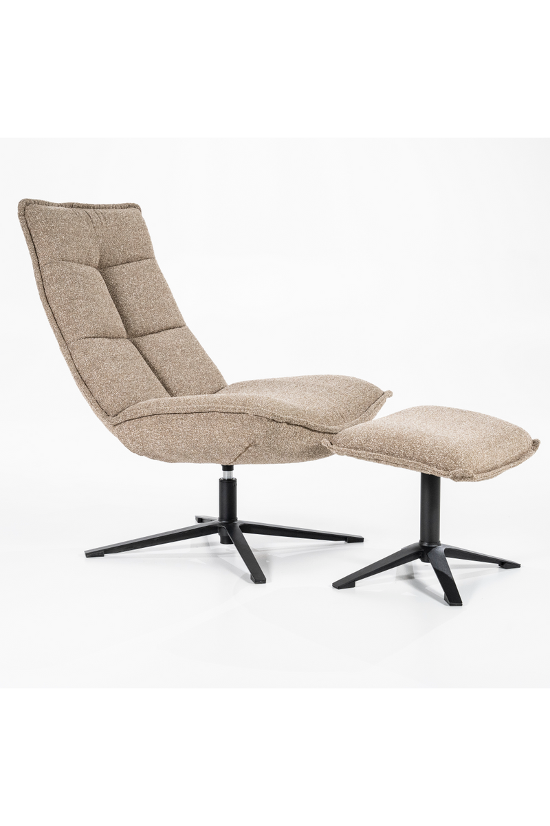 Upholstered Chair with Foot Stool | Eleonora Marcus | Oroatrade.com