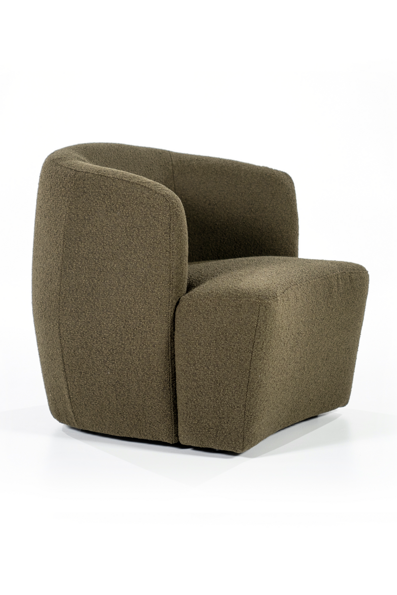 Green Upholstered Barrel Chair | Eleonora Charlotte | OROA TRADE