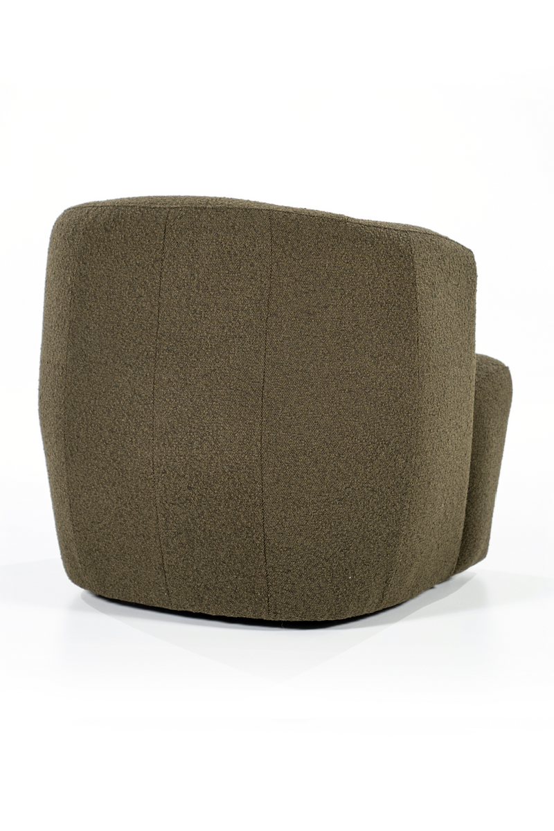 Green Upholstered Barrel Chair | Eleonora Charlotte | OROA TRADE