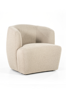 Boucle Upholstered Barrel Chair | Eleonora Charlotte | Oroatrade.com