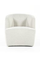 Boucle Upholstered Barrel Chair | Eleonora Charlotte | Oroatrade.com