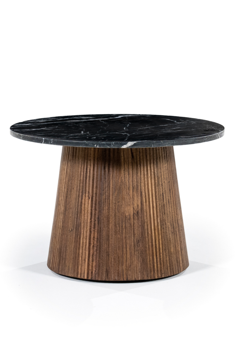 Round Black Marble Side Table | Eleonora Maxim | Oroatrade.com