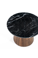 Round Black Marble Side Table | Eleonora Maxim | Oroatrade.com