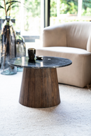 Round Black Marble Side Table | Eleonora Maxim | Oroatrade.com