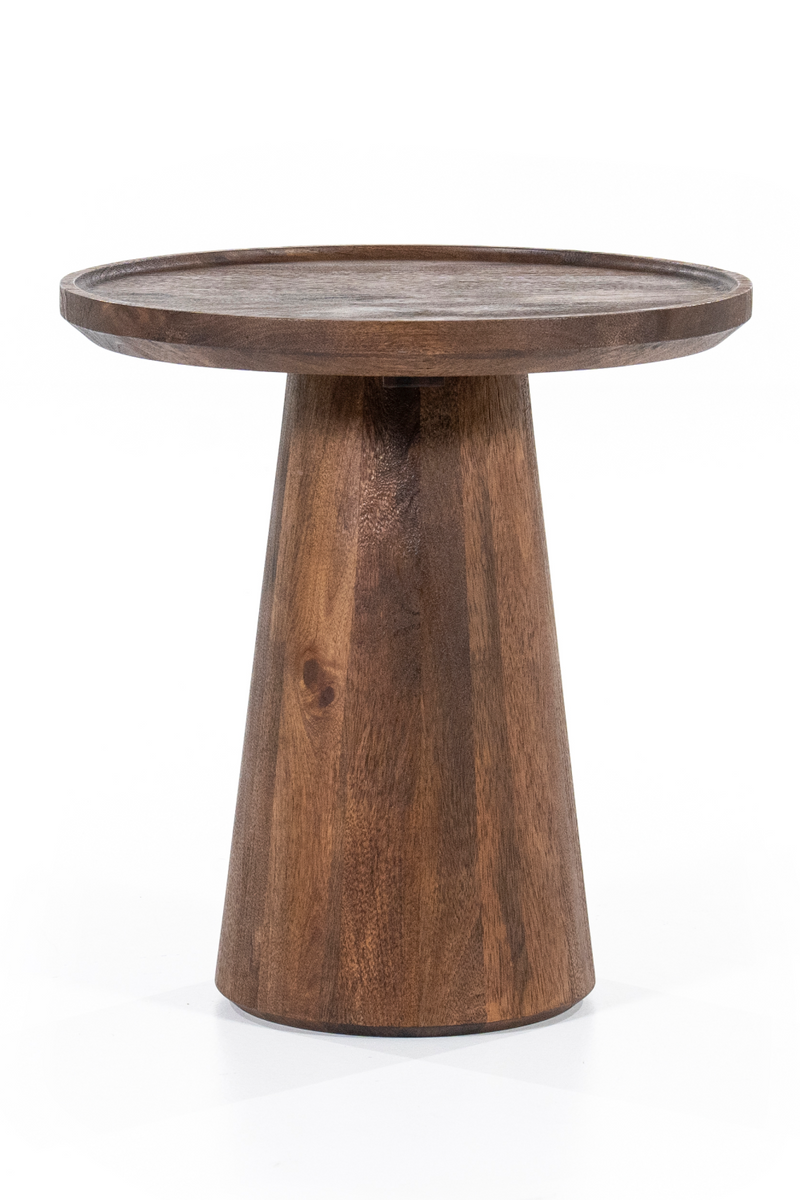 Rustic Pedestal Side Table | Eleonora Ron | Oroatrade.com