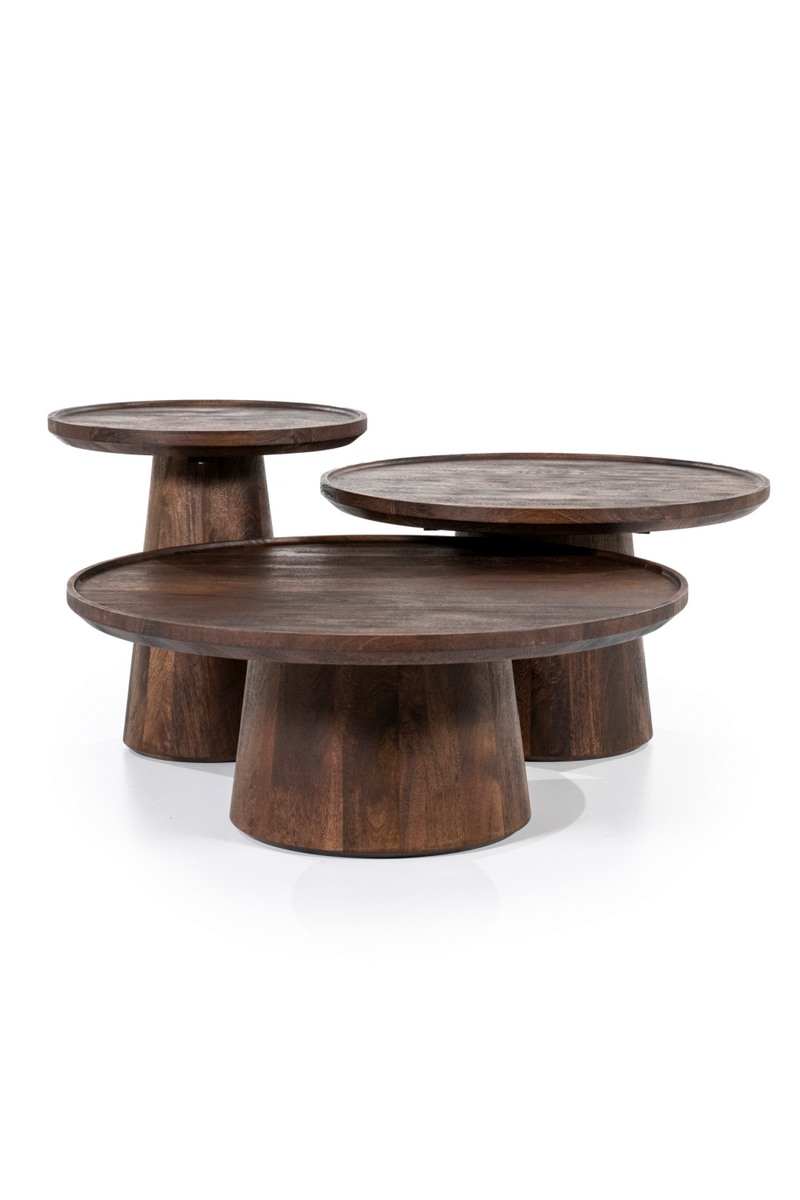 Wooden Pedestal Coffee Table | Eleonora Ron | Oroatrade.com