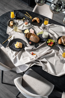 Mango Wood Pedestal Dining Table M | Eleonora Aron | Oroatrade.com