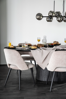 Mango Wood Pedestal Dining Table L | Eleonora Aron | Oroatrade.com
