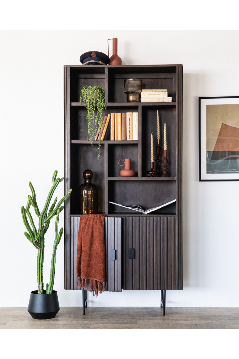 Brown Mango Wood Bookcase | Eleonora Remi | Oroatrade.com
