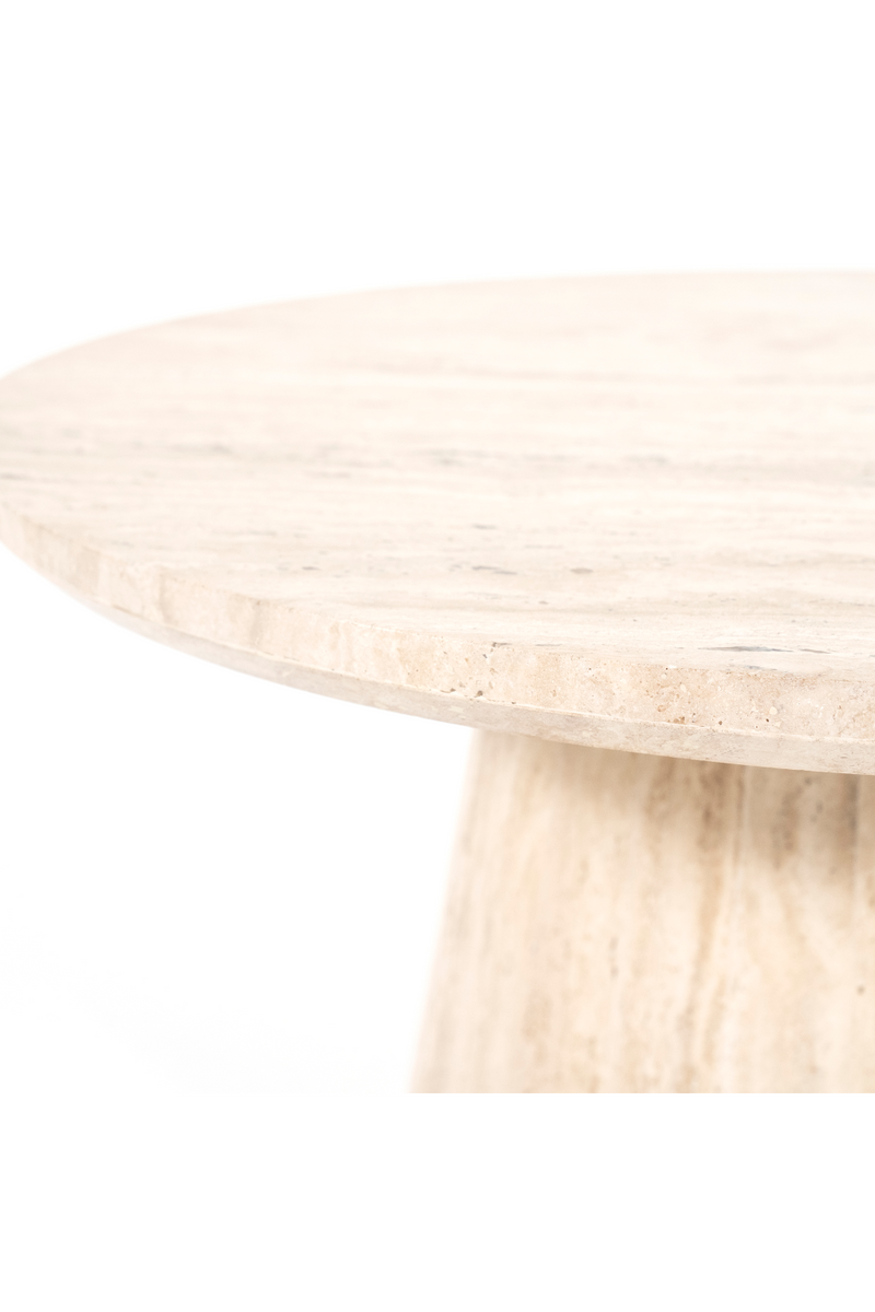 Travertine Pedestal Coffee Table | Eleonora Aime | Oroatrade.com