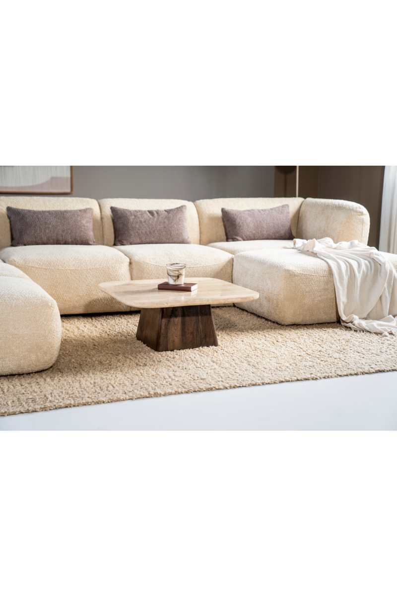 Travertine Top Coffee Table | Eleonora Travis | Oroatrade.com