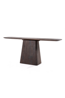 Mango Wood Pedestal Console Table | Eleonora Aron | Oroatrade.com
