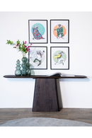 Mango Wood Pedestal Console Table | Eleonora Aron | Oroatrade.com