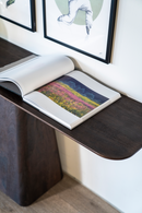 Mango Wood Pedestal Console Table | Eleonora Aron | Oroatrade.com