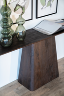 Mango Wood Pedestal Console Table | Eleonora Aron | Oroatrade.com