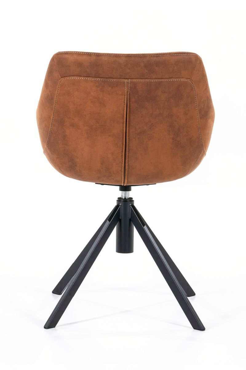 Cognac Swivel Dining Armchair | Eleonora Menno | Oroatrade.com