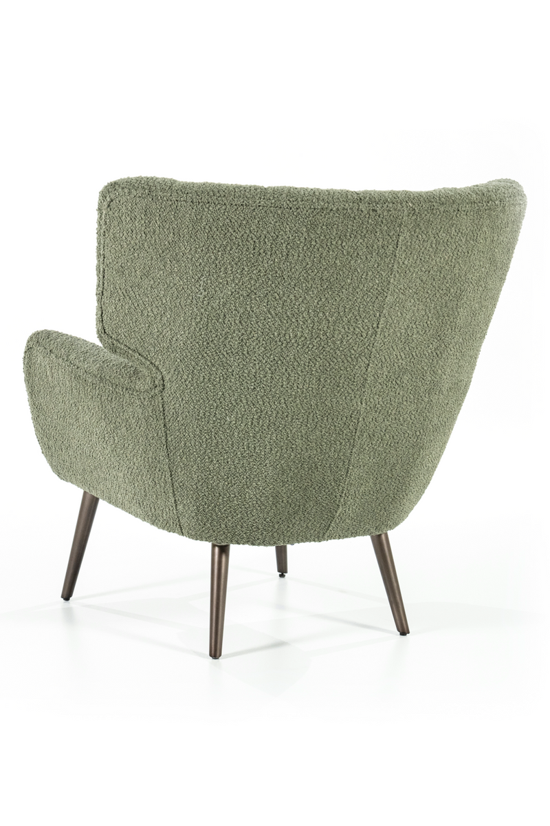 Green Linen Wingback Armchair | Eleonora Peter | Oroatrade.com
