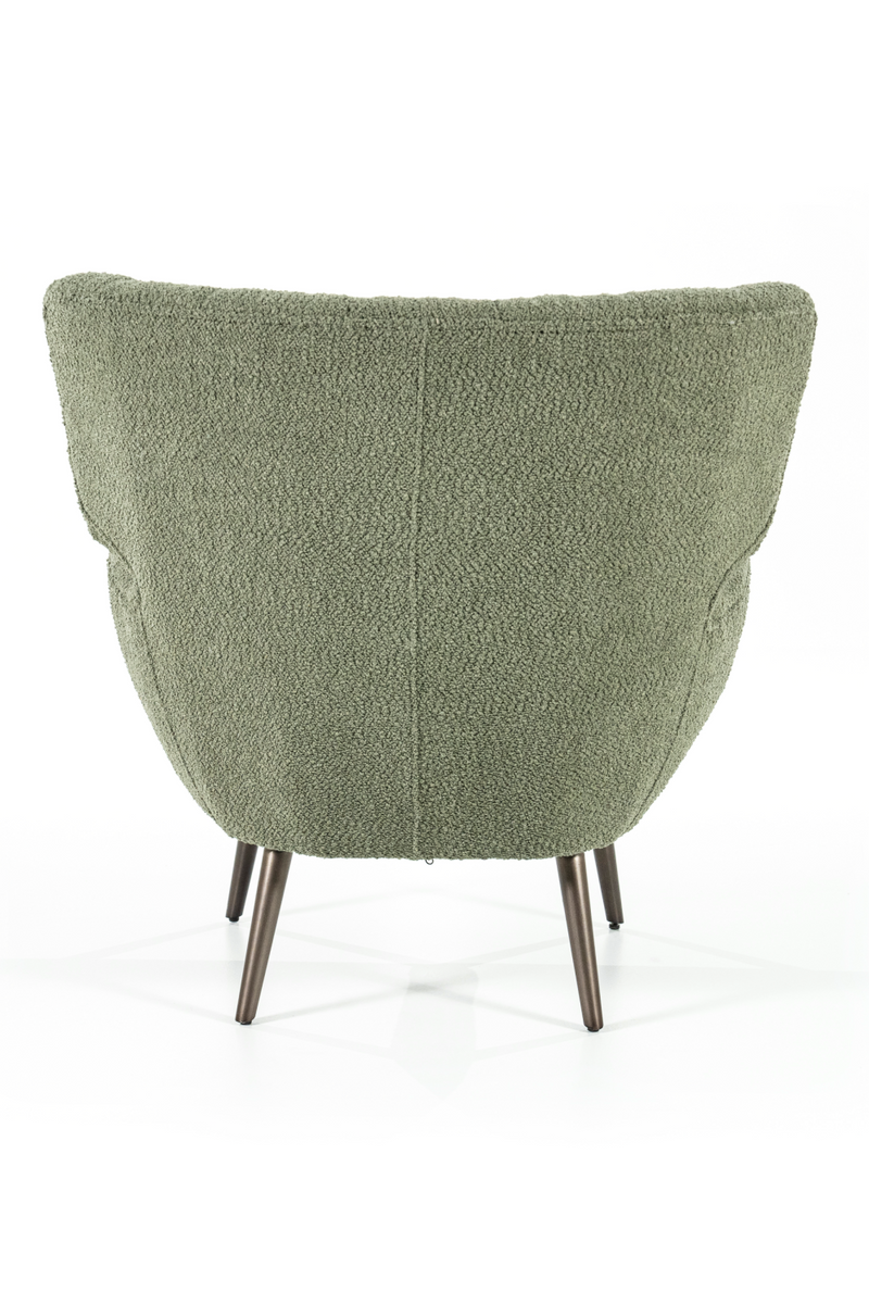 Green Linen Wingback Armchair | Eleonora Peter | Oroatrade.com