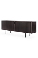 Varnished Teak Industrial Sideboard | Ethnicraft Roller Max | Oroatrade.com