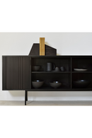 Varnished Teak Industrial Sideboard | Ethnicraft Roller Max | Oroatrade.com