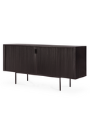 Varnished Teak Industrial Sideboard | Ethnicraft Roller Max | Oroatrade.com