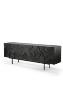 Black Teak Sideboard | Ethnicraft Graphic | OROA TRADE
