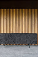 Black Teak Sideboard | Ethnicraft Graphic | OROA TRADE