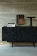 Black Teak Sideboard | Ethnicraft Graphic | OROA TRADE