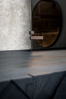 Black Teak Sideboard | Ethnicraft Graphic | OROA TRADE