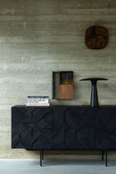 Black Teak Sideboard | Ethnicraft Graphic | OROA TRADE