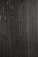 Black Teak Industrial Sideboard | Ethnicraft Mosaic | Oroatrade.com