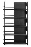 Black Teak Book Rack | Ethnicraft Abstract | Oroatrade.com