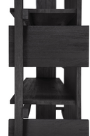 Black Teak Book Rack | Ethnicraft Abstract | Oroatrade.com