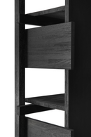 Black Teak Book Rack | Ethnicraft Abstract | Oroatrade.com