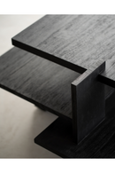 Black Teak Architectural Coffee Table | Ethnicraft Abstract | Oroatrade.com