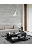 Black Teak Architectural Coffee Table | Ethnicraft Abstract | Oroatrade.com