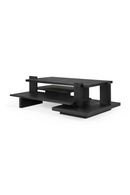 Black Teak Architectural Coffee Table | Ethnicraft Abstract | Oroatrade.com